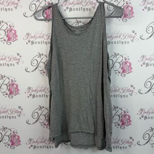 GAP tank top grey racer back stretchy soft Charcoal Gray Tank Top